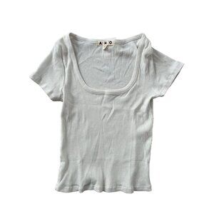 Amo Cotton Rib Top Off White ( M )